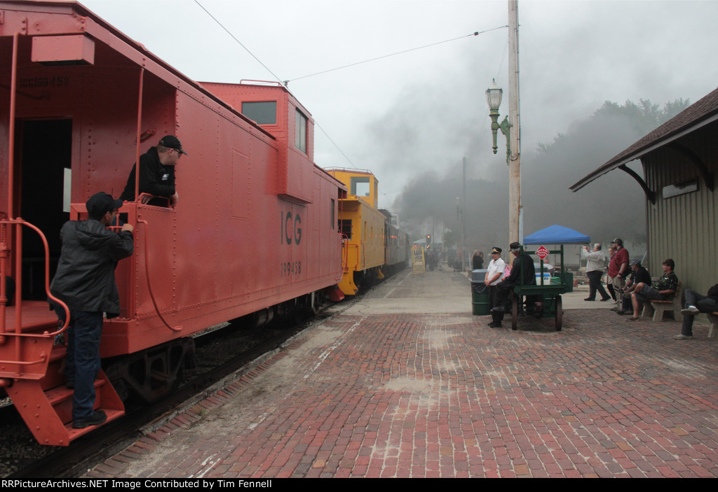 Departing Caboose Train